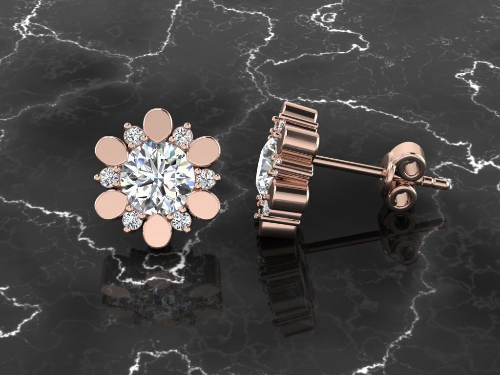 Jewelry Earring 3D print model_4