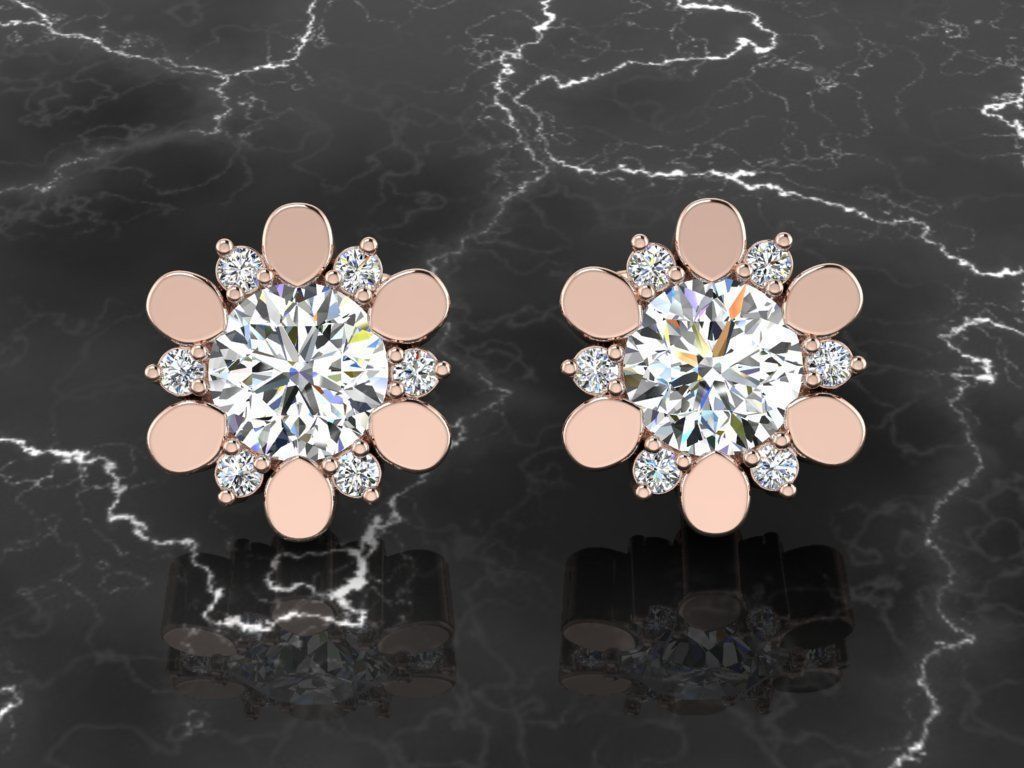 Jewelry Earring 3D print model_2