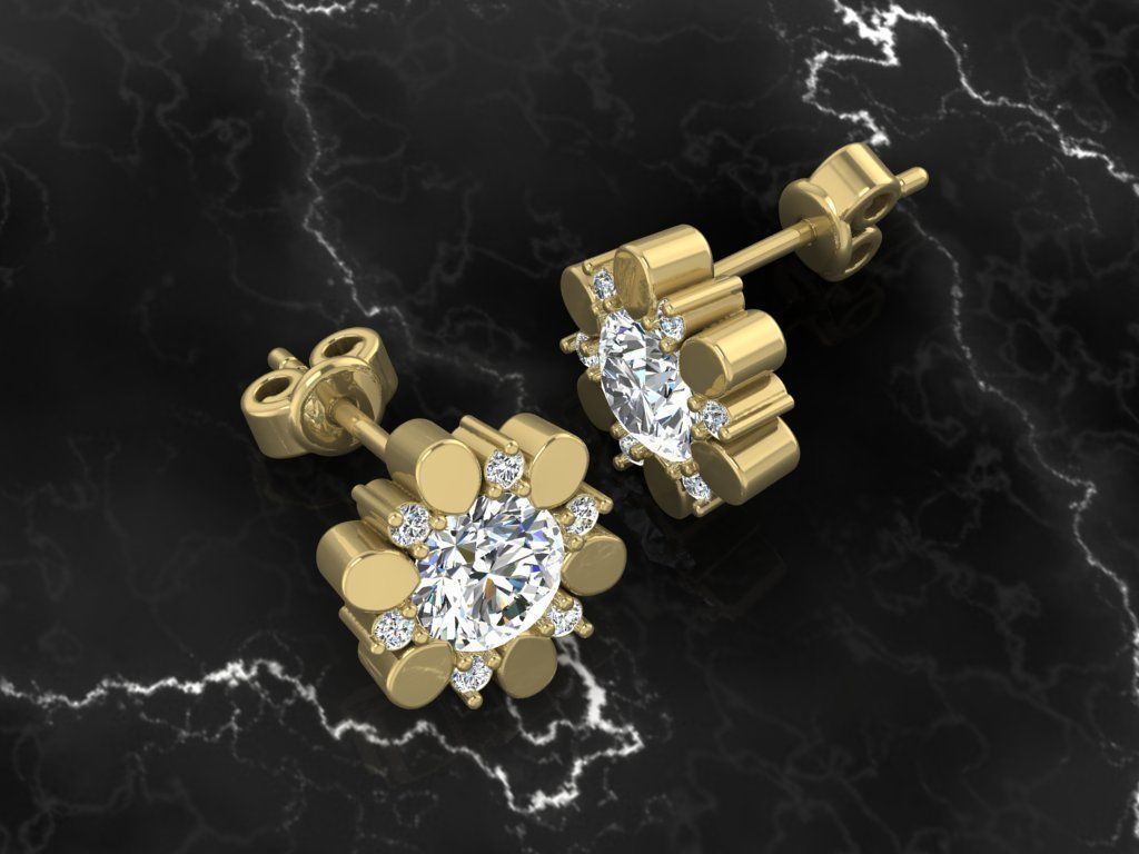 Jewelry Earring 3D print model_8