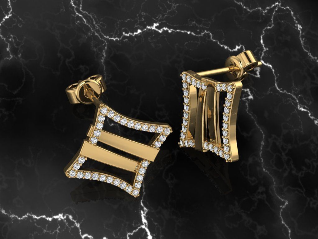 Jewelry Earring 3D print model_8