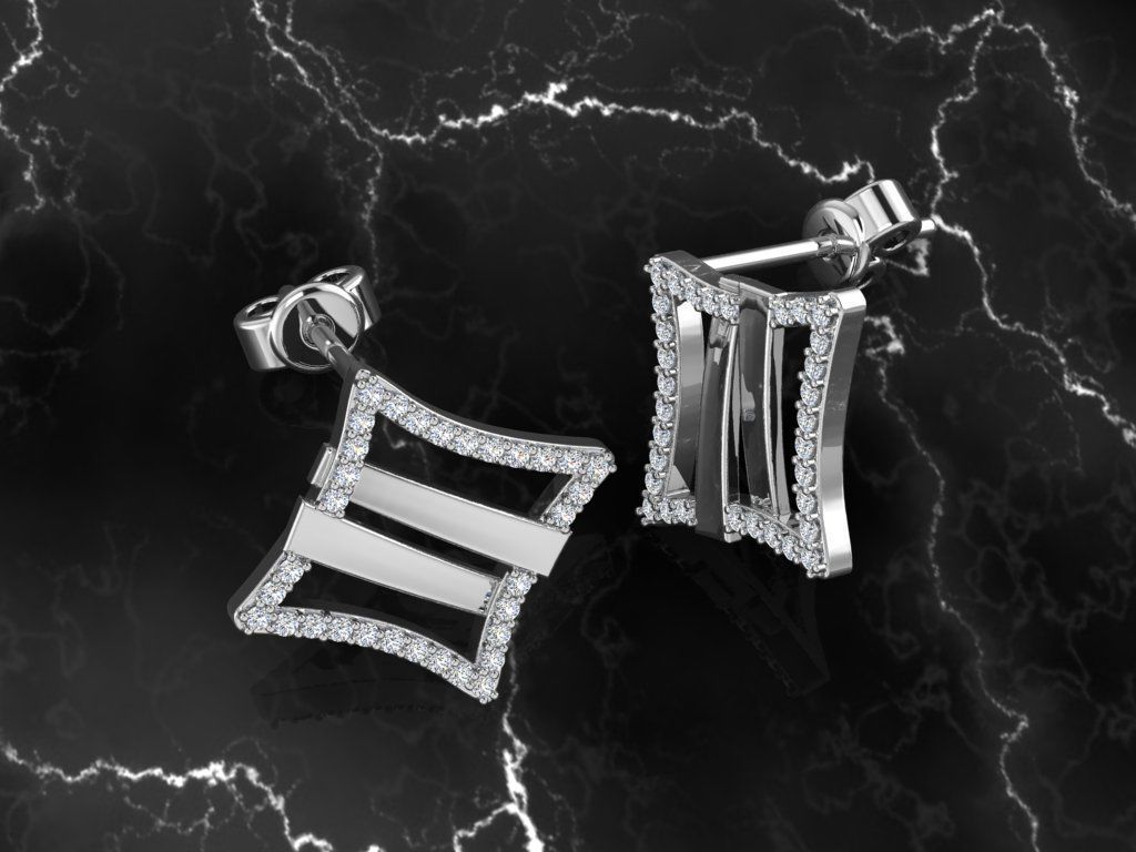 Jewelry Earring 3D print model_1