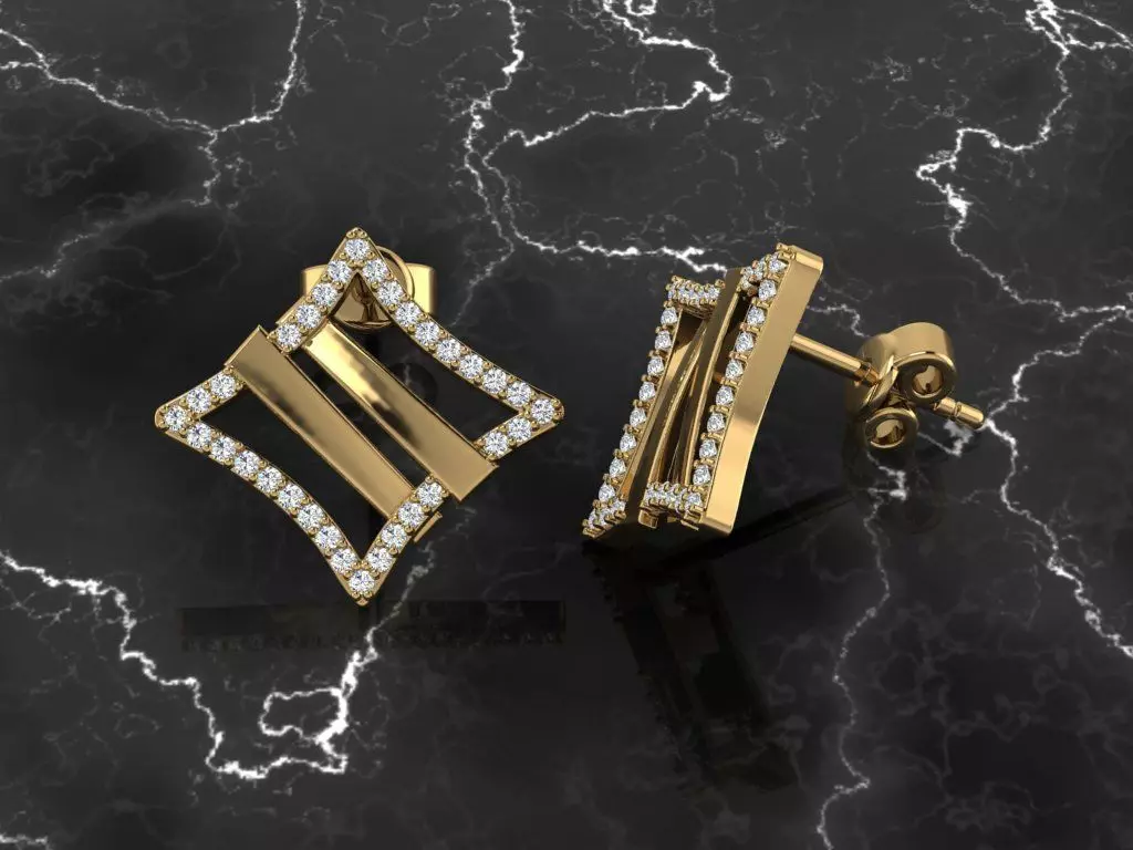 Jewelry Earring 3D print model_0