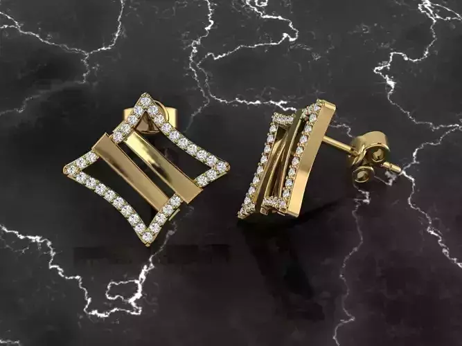 Jewelry Earring 3D print model