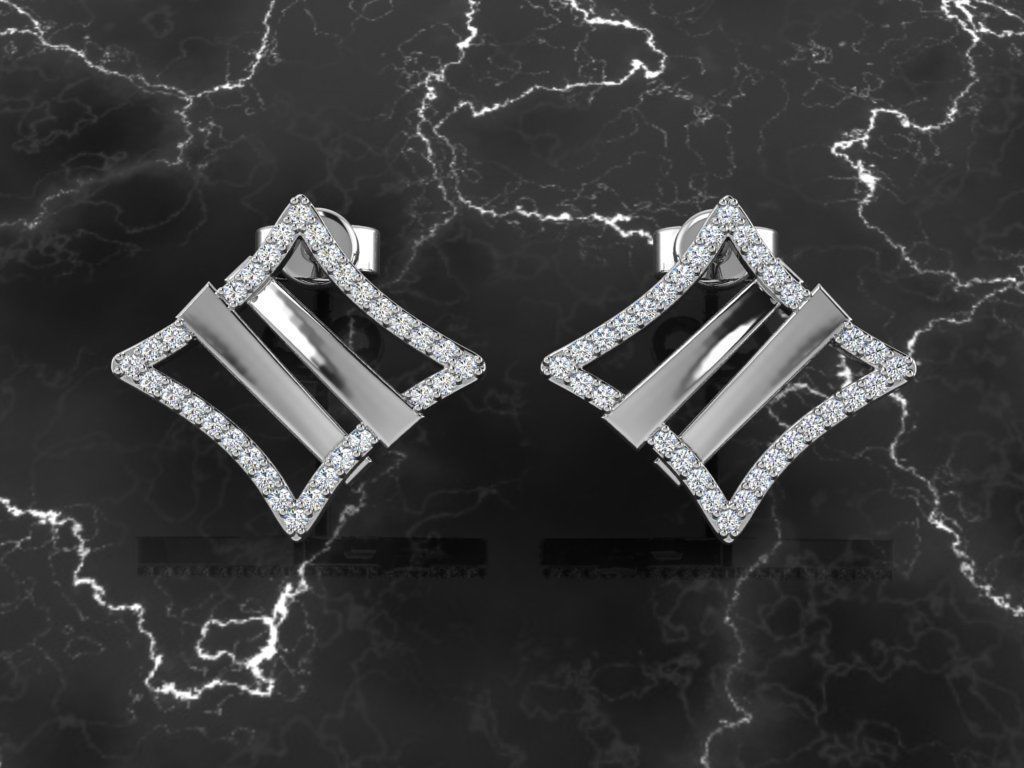 Jewelry Earring 3D print model_7