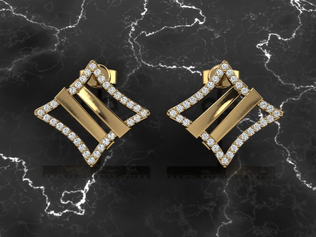 Jewelry Earring 3D print model_9