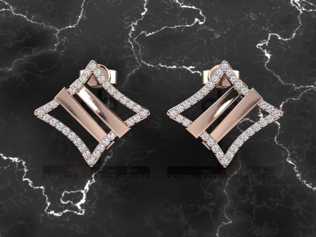 Jewelry Earring 3D print model_2