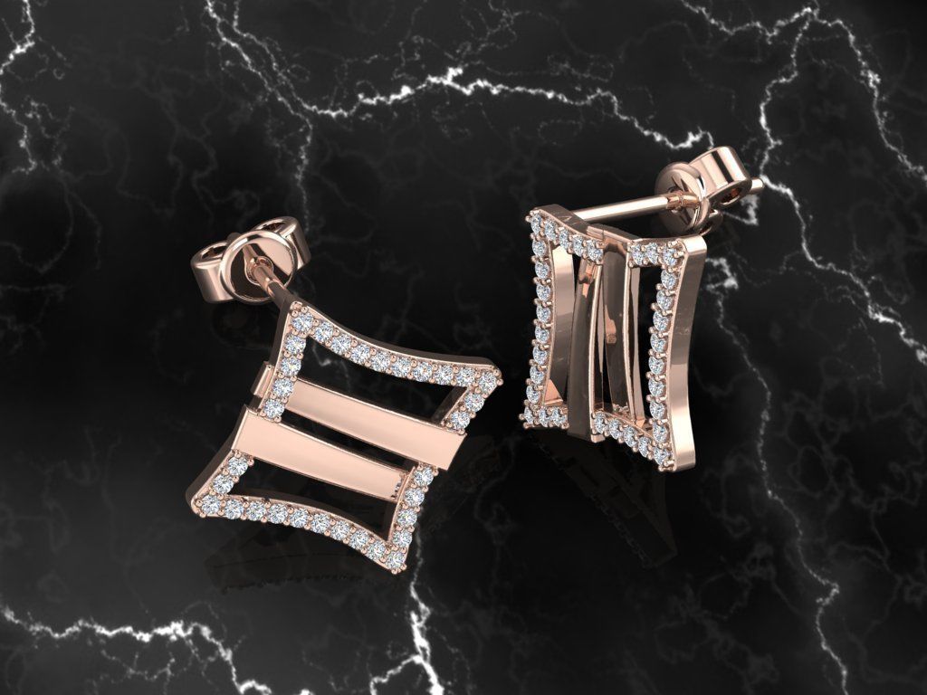 Jewelry Earring 3D print model_5