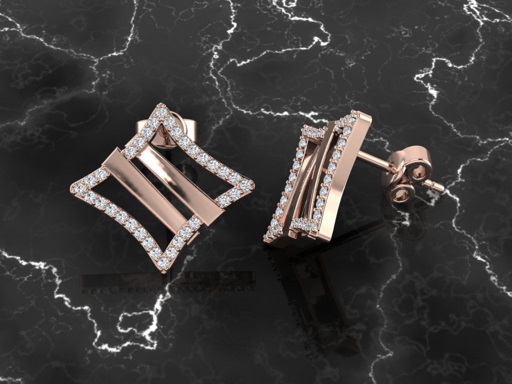 Jewelry Earring 3D print model_4