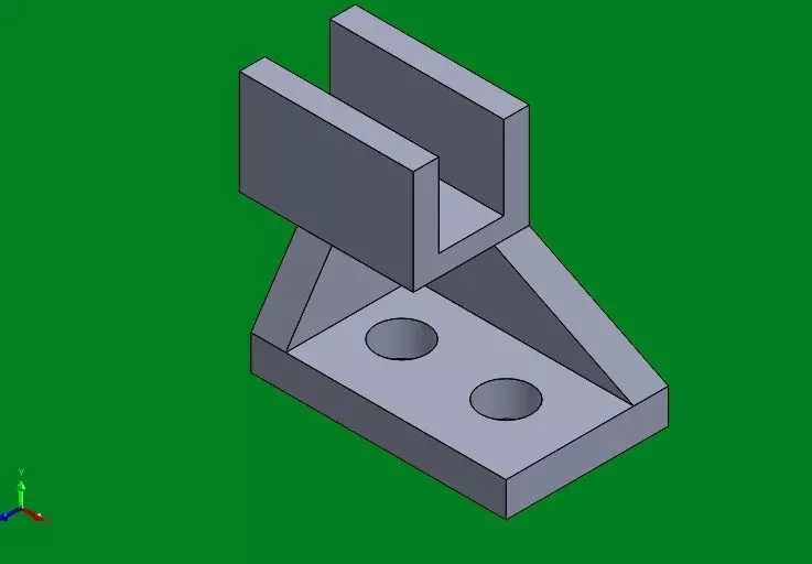 solidtutorial049 metal bracket Free 3D model