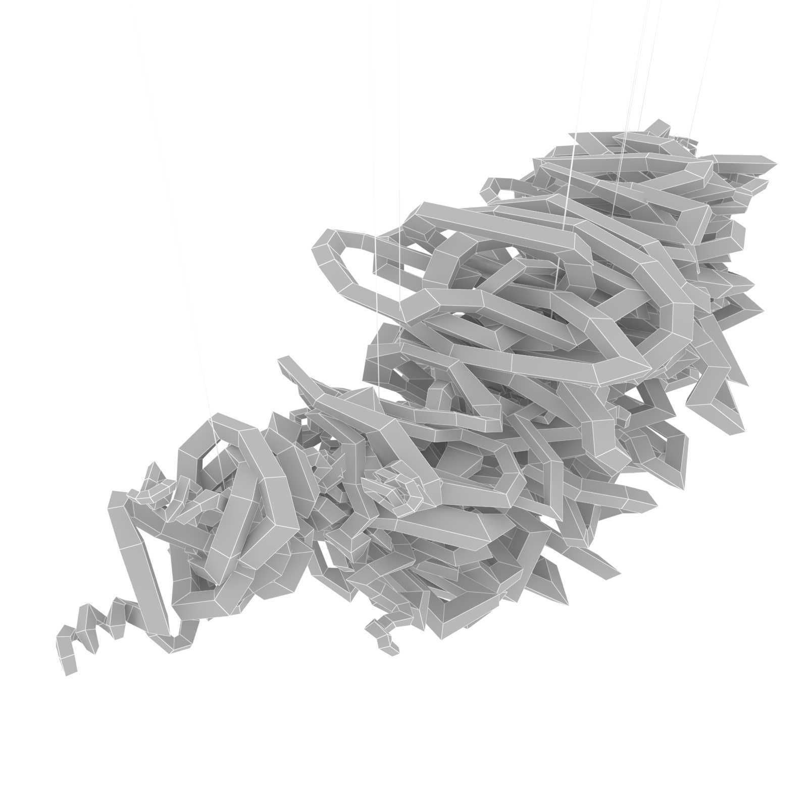 Stine Bidstrup Light Entanglements glass sculpture 3D model_5