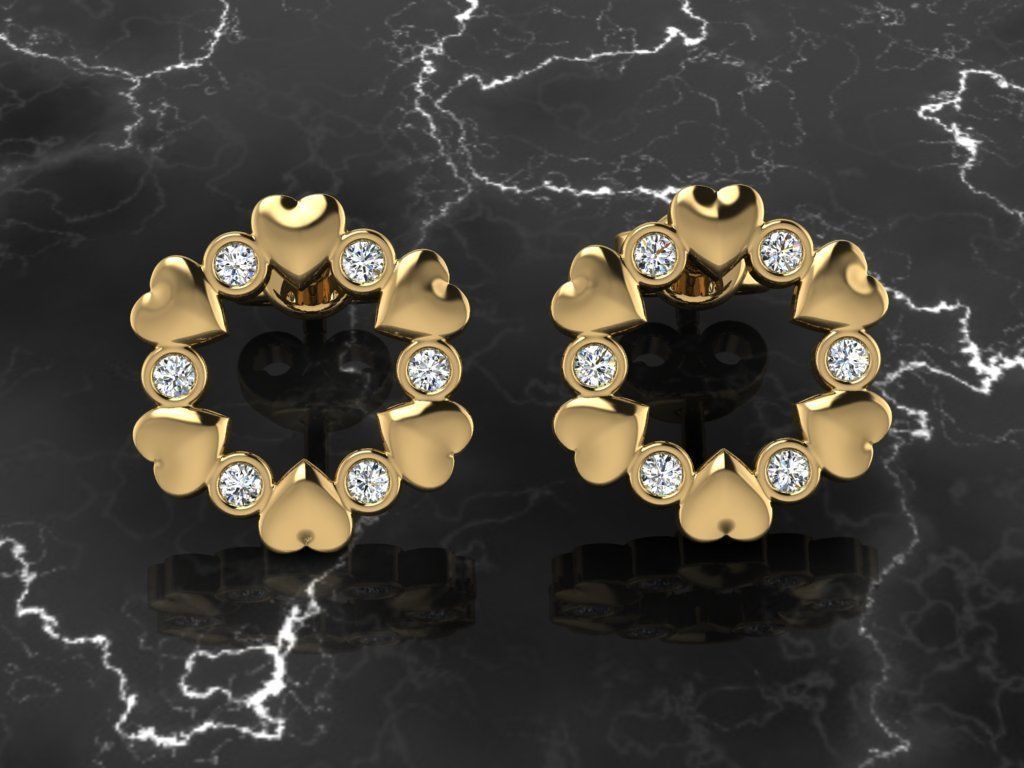 Jewelry Earring 3D print model_9