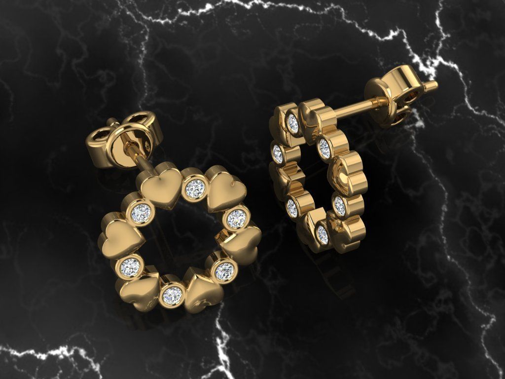 Jewelry Earring 3D print model_8