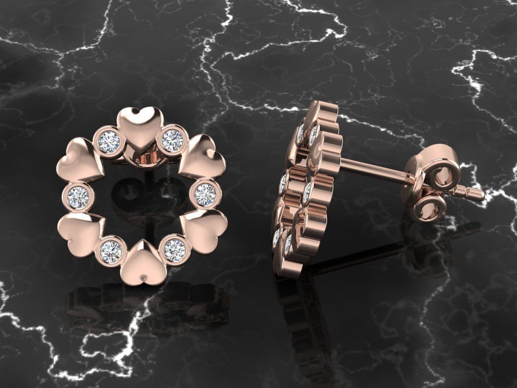 Jewelry Earring 3D print model_4