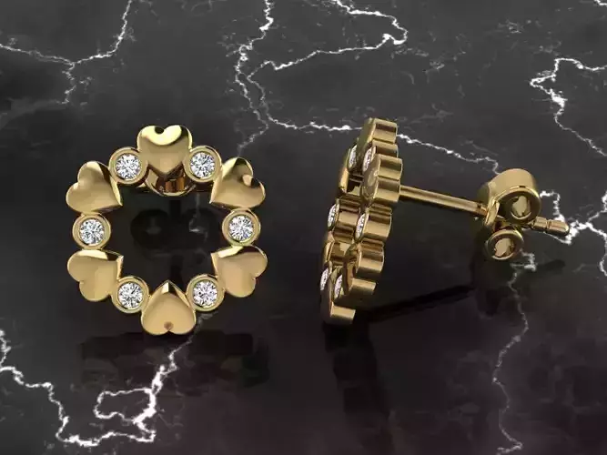 Jewelry Earring 3D print model