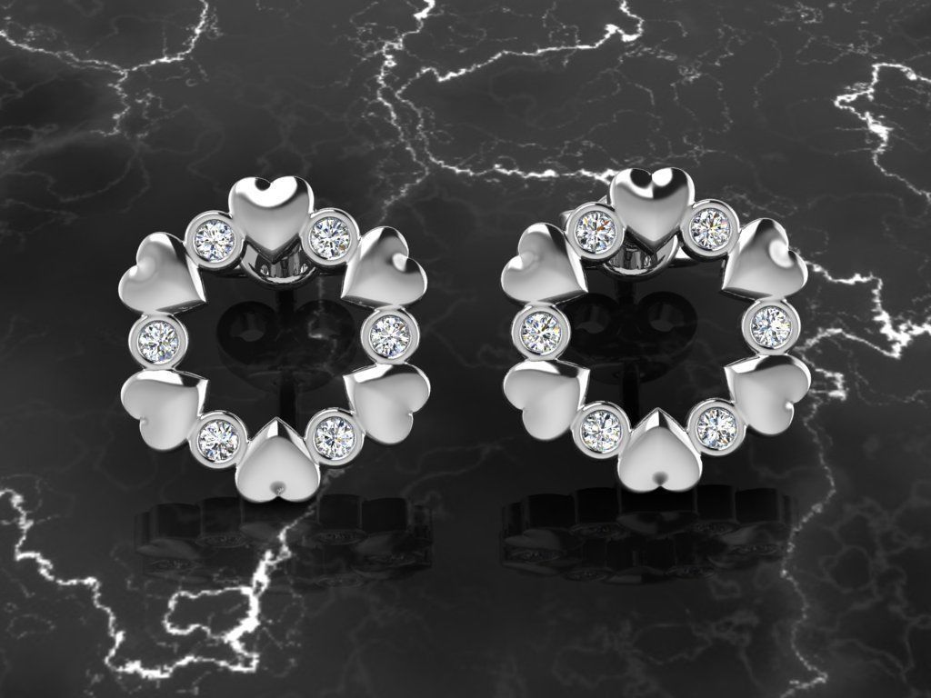 Jewelry Earring 3D print model_7