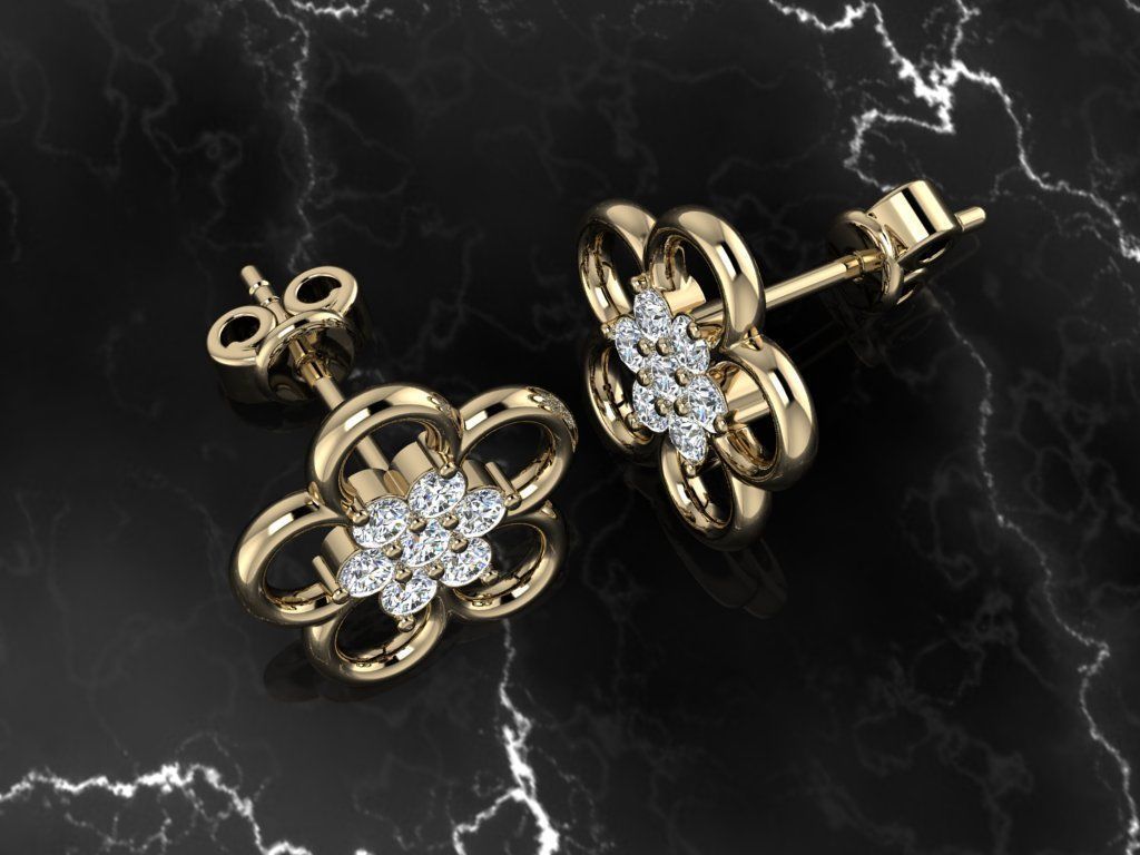 Jewelry Earring 3D print model_8