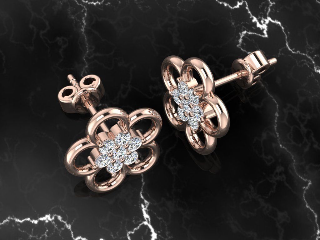 Jewelry Earring 3D print model_5