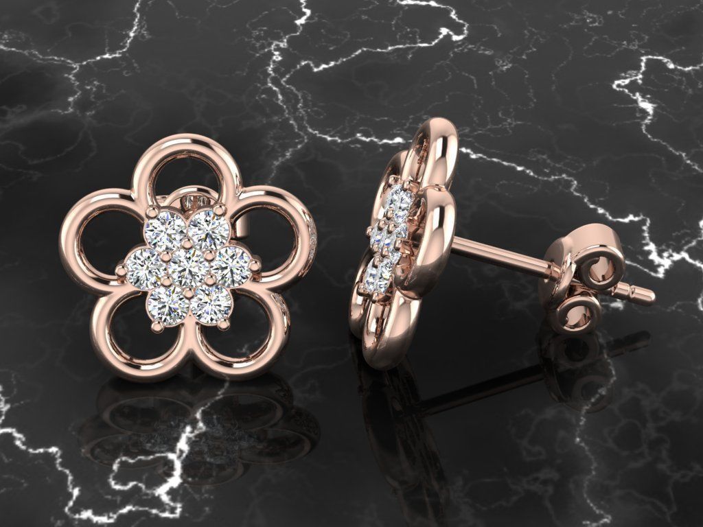 Jewelry Earring 3D print model_4