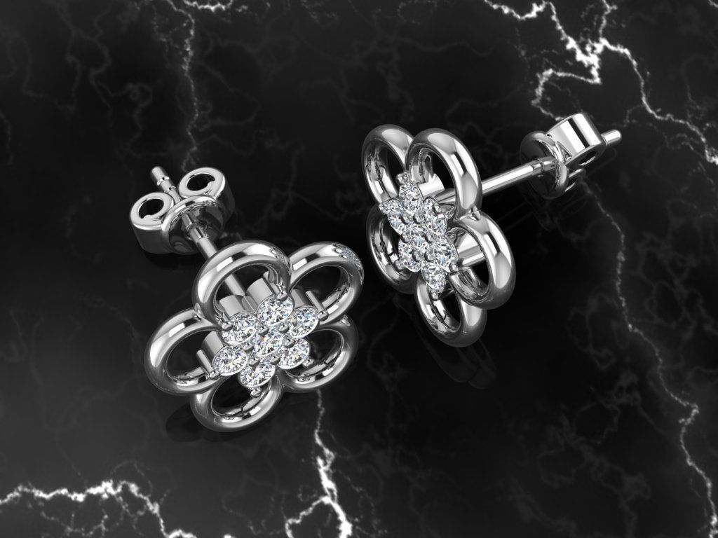 Jewelry Earring 3D print model_1