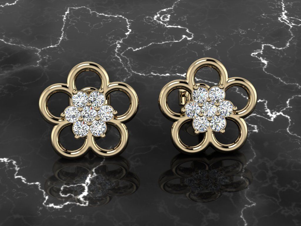 Jewelry Earring 3D print model_9