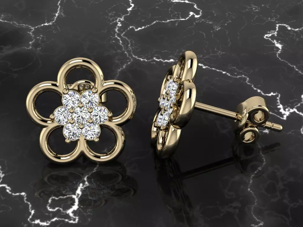 Jewelry Earring 3D print model_0