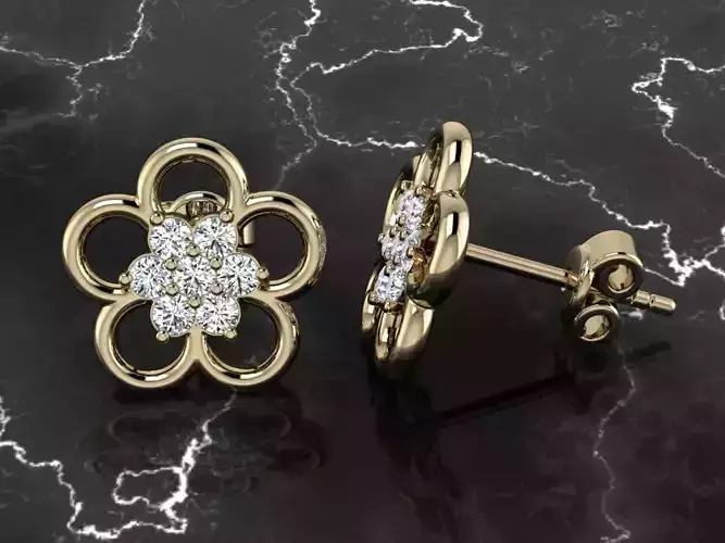 Jewelry Earring 3D print model