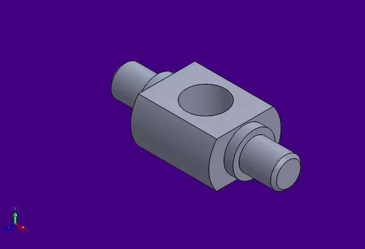 solidtutorial044 pipe with hole in it Free 3D model