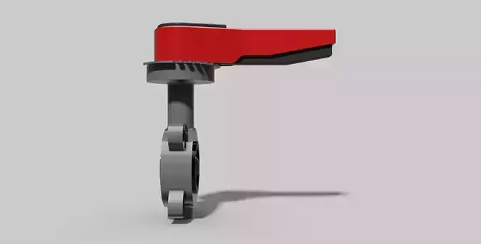 DN50 - PVC Butterfly valve wafer NO - Autodesk Inventor 3D model