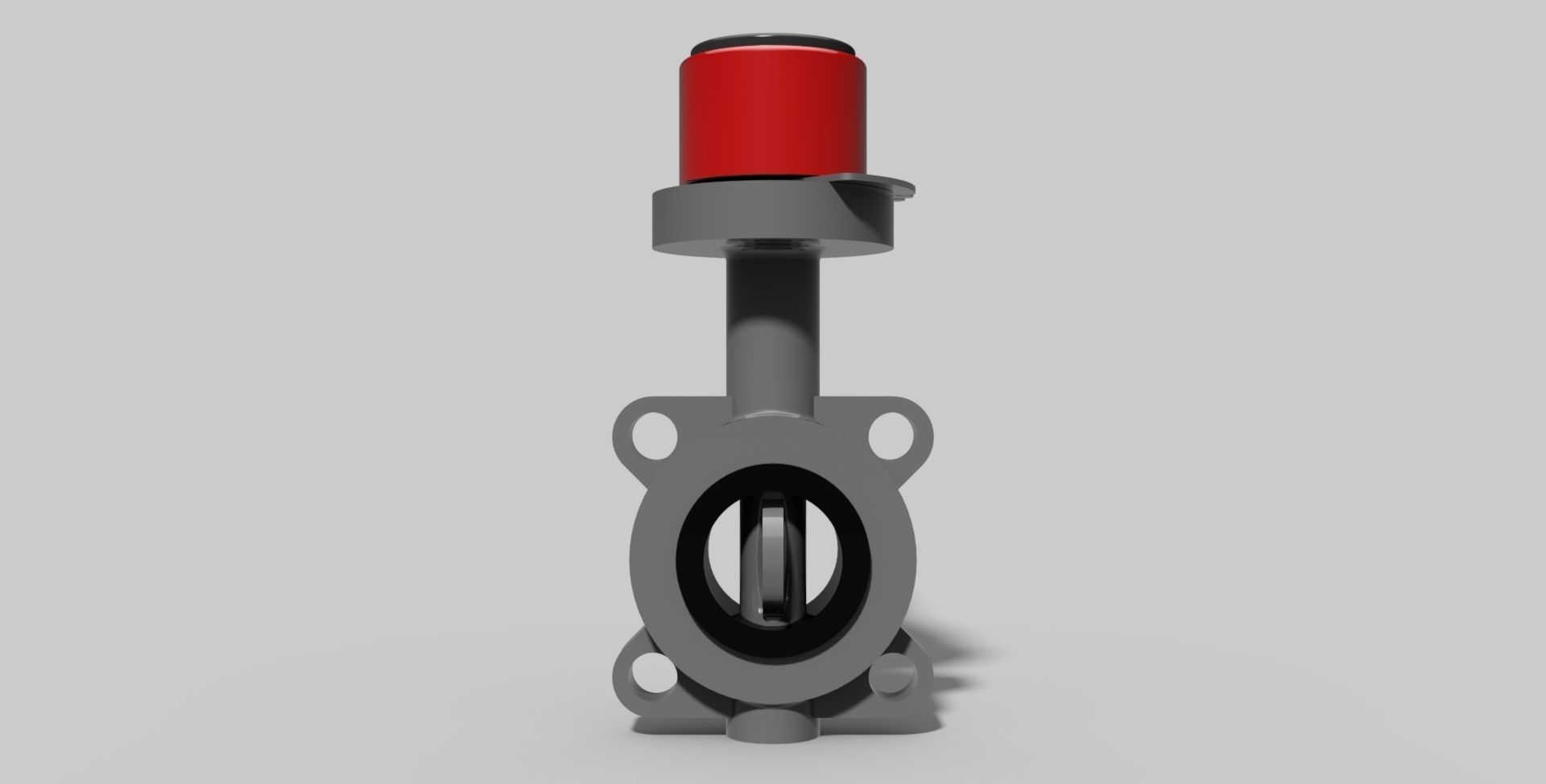 DN50 - PVC Butterfly valve wafer NO - Autodesk Inventor 3D model_2