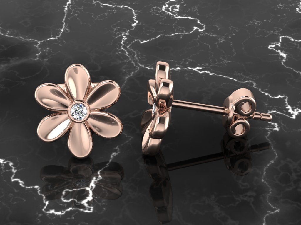 Jewelry Earring 3D print model_4