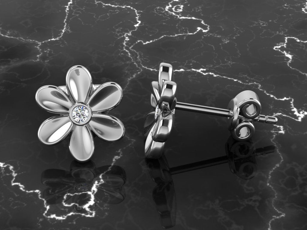 Jewelry Earring 3D print model_6