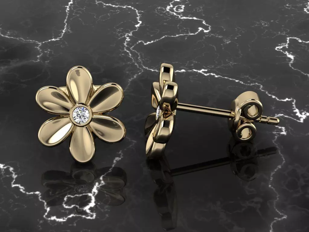 Jewelry Earring 3D print model_0