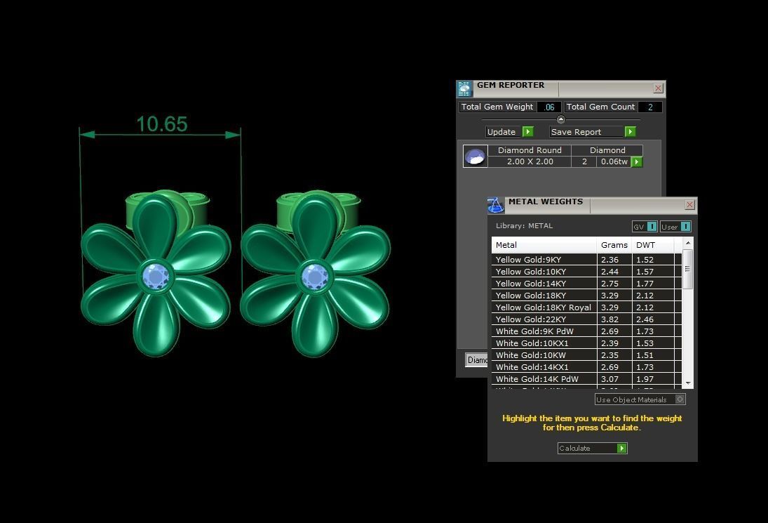 Jewelry Earring 3D print model_3