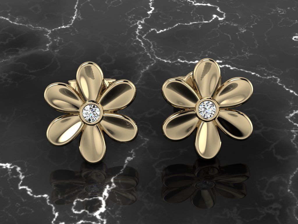 Jewelry Earring 3D print model_9