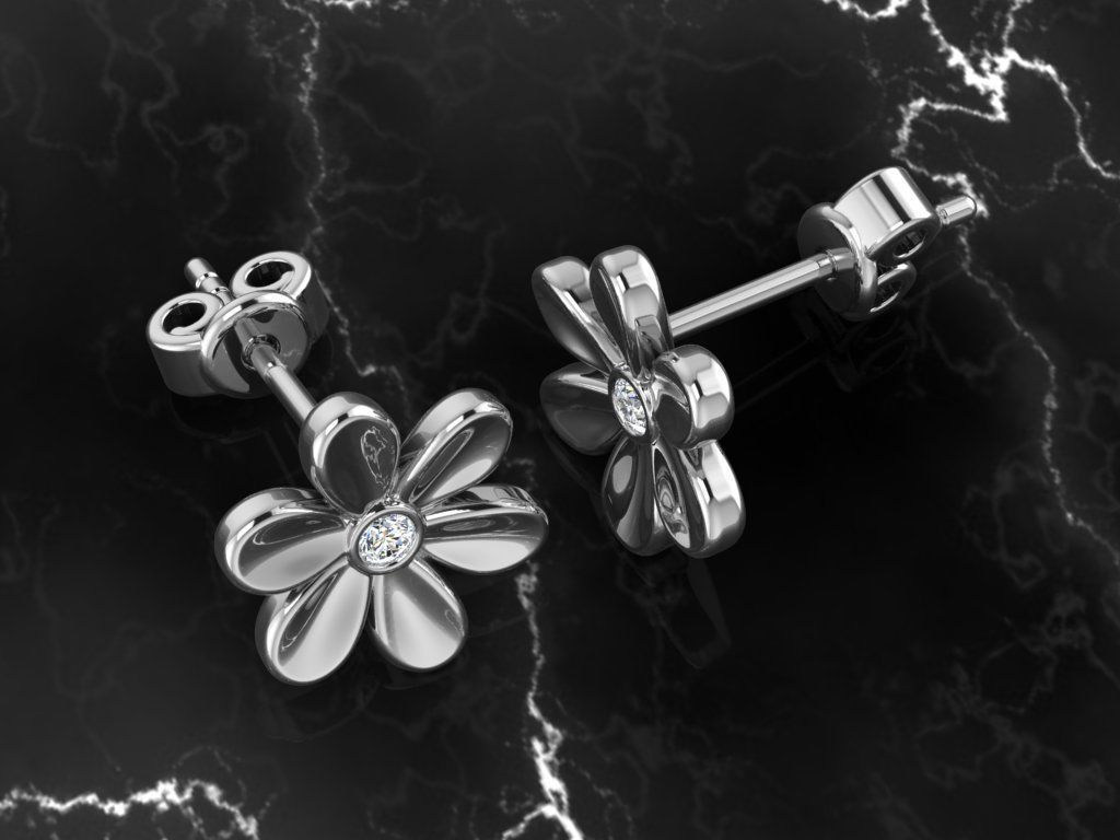 Jewelry Earring 3D print model_1