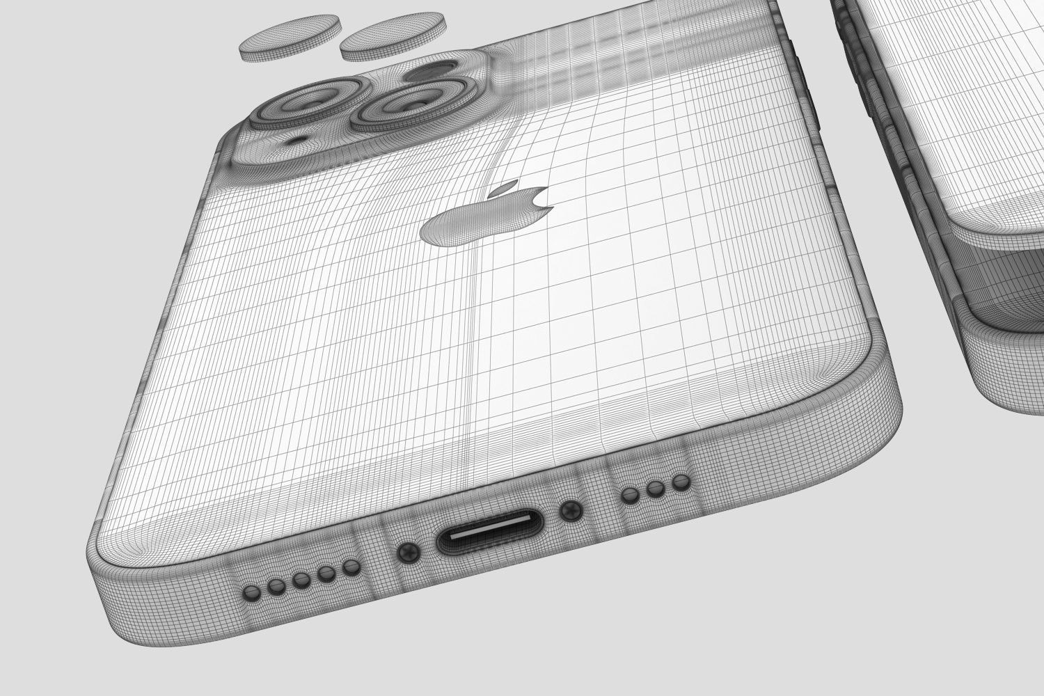 Apple iPhone 13 stl 3D model_17