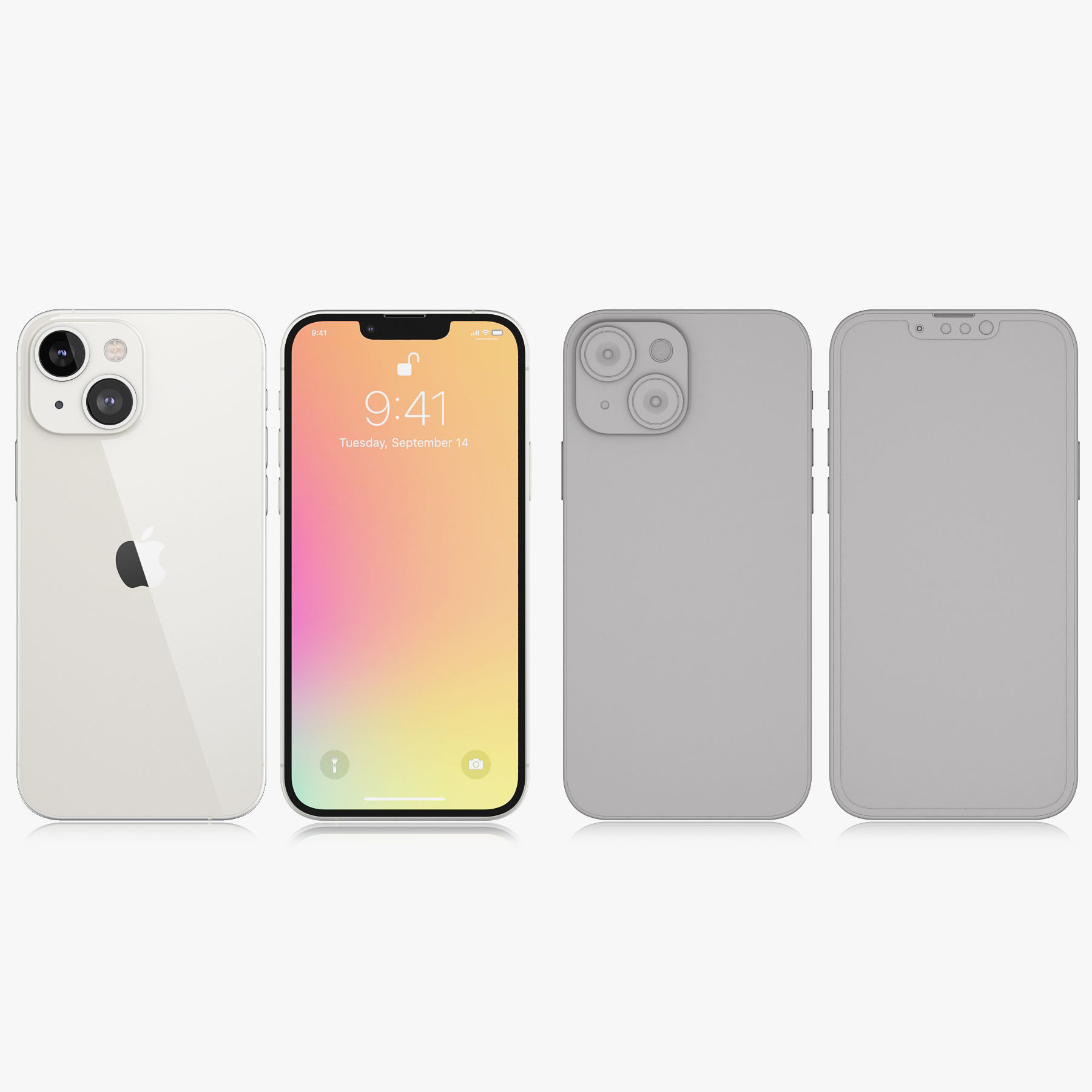 Apple iPhone 13 stl 3D model_1