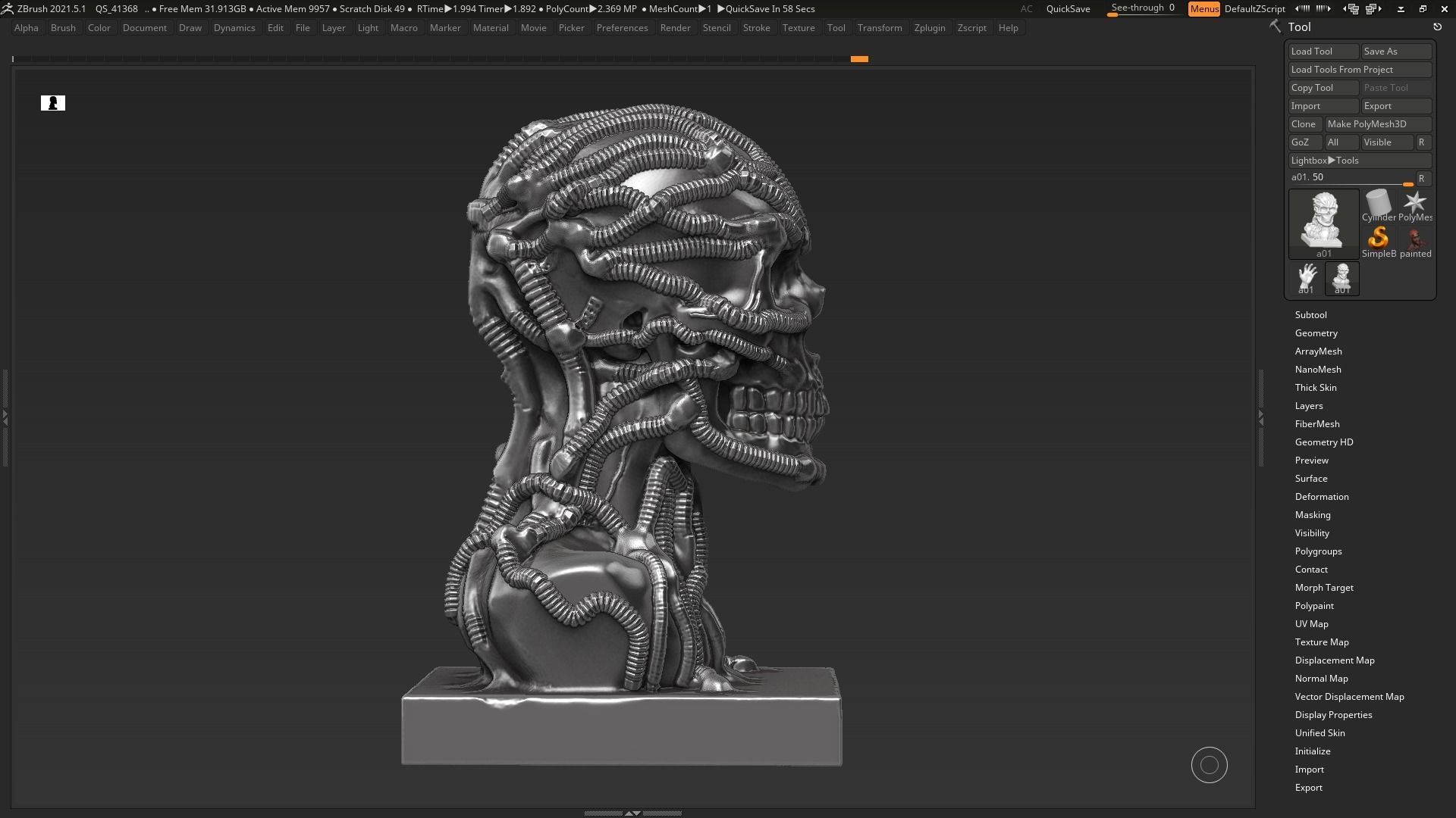 Skull 3d print model 100 3D print model_8