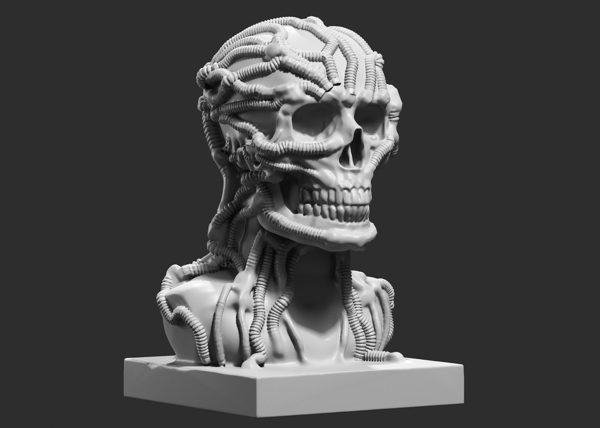 Skull 3d print model 100 3D print model_1
