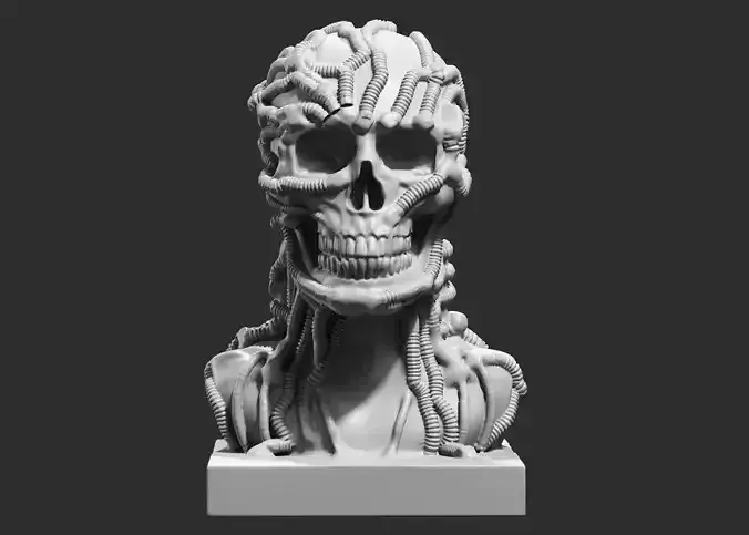 Skull 3d print model 100 3D print model