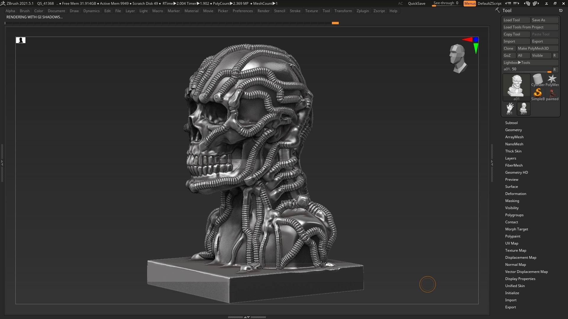 Skull 3d print model 100 3D print model_13