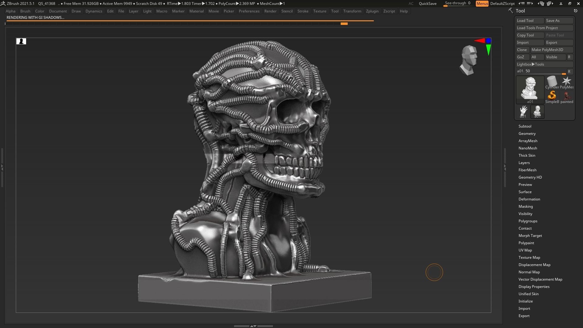 Skull 3d print model 100 3D print model_7