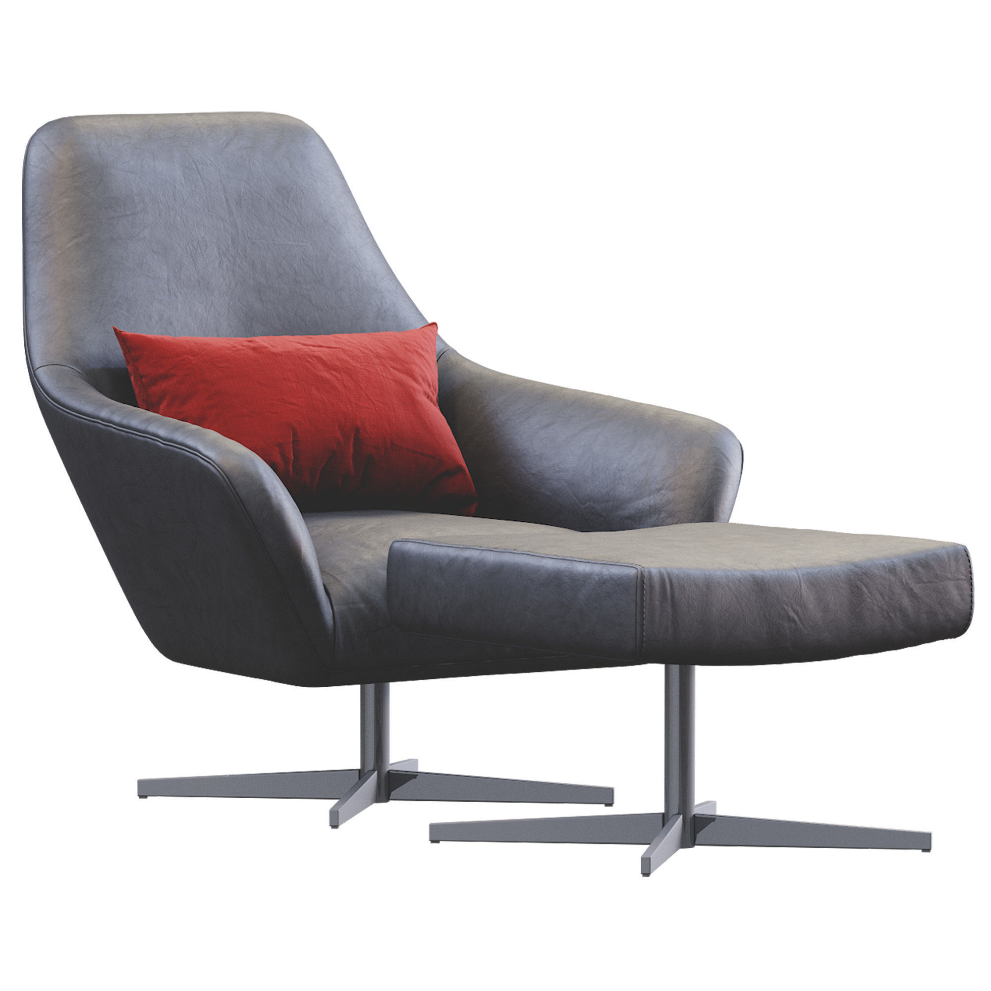 Armchair  Confort Leathet 3D model_6