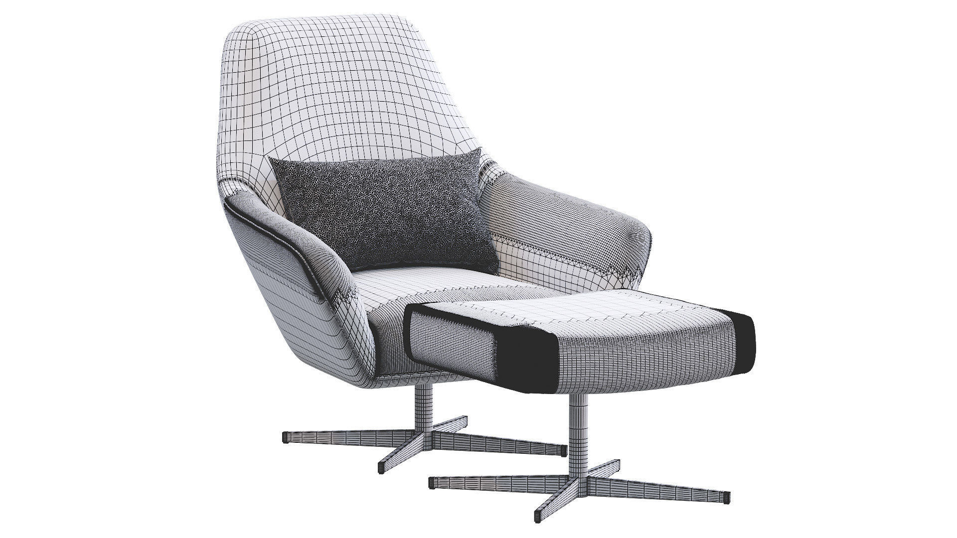 Armchair  Confort Leathet 3D model_4