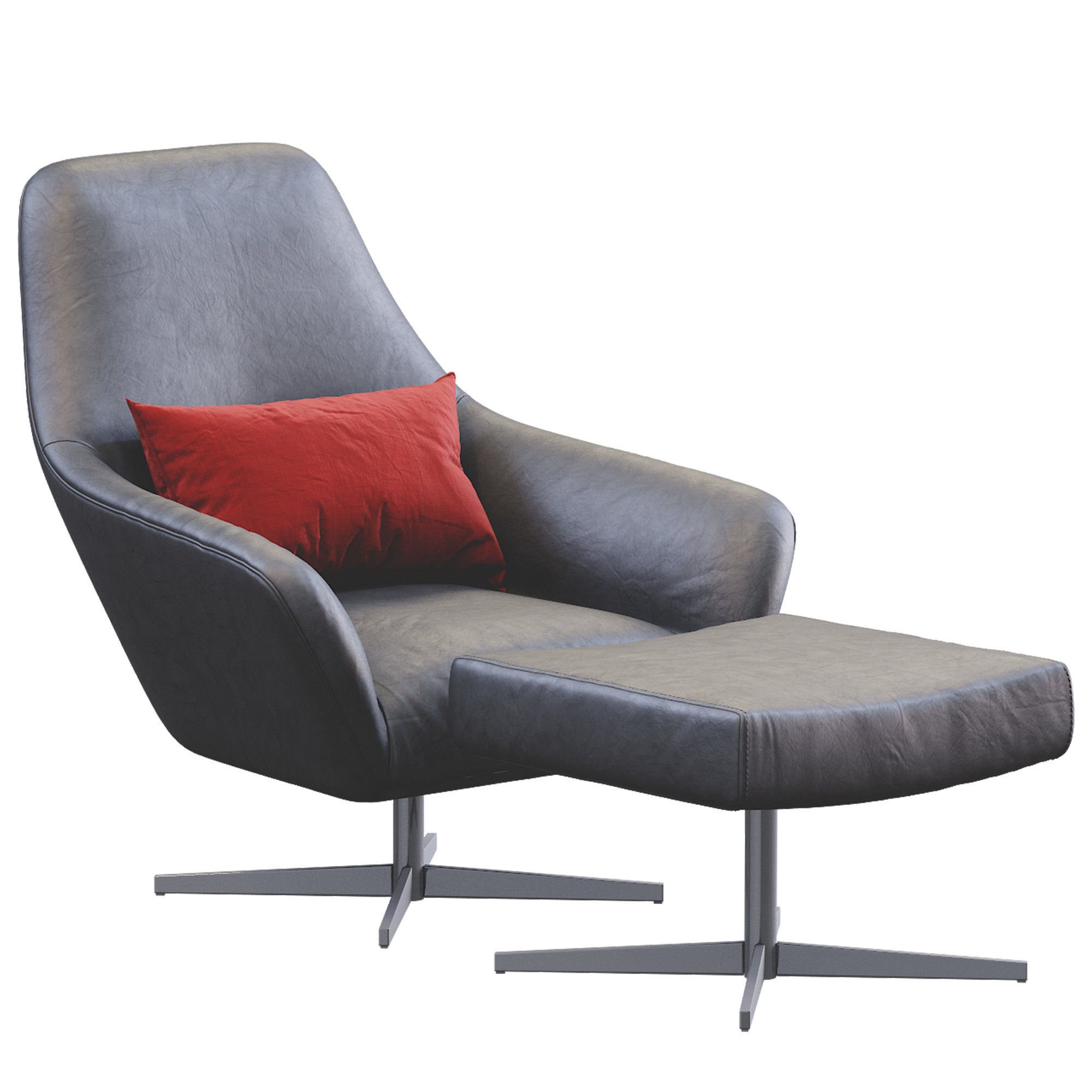 Armchair  Confort Leathet 3D model_7