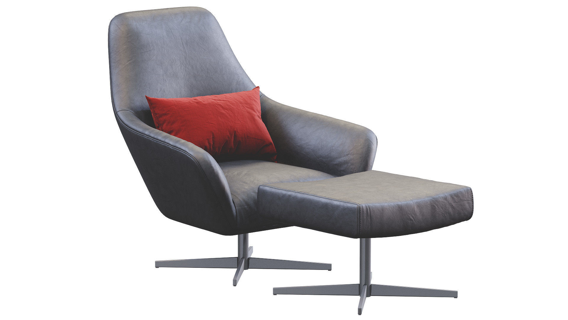 Armchair  Confort Leathet 3D model_12