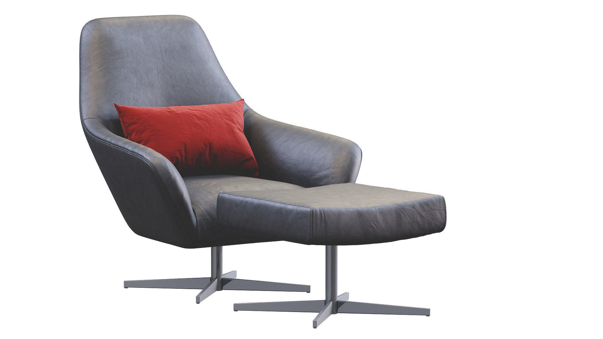 Armchair  Confort Leathet 3D model_3