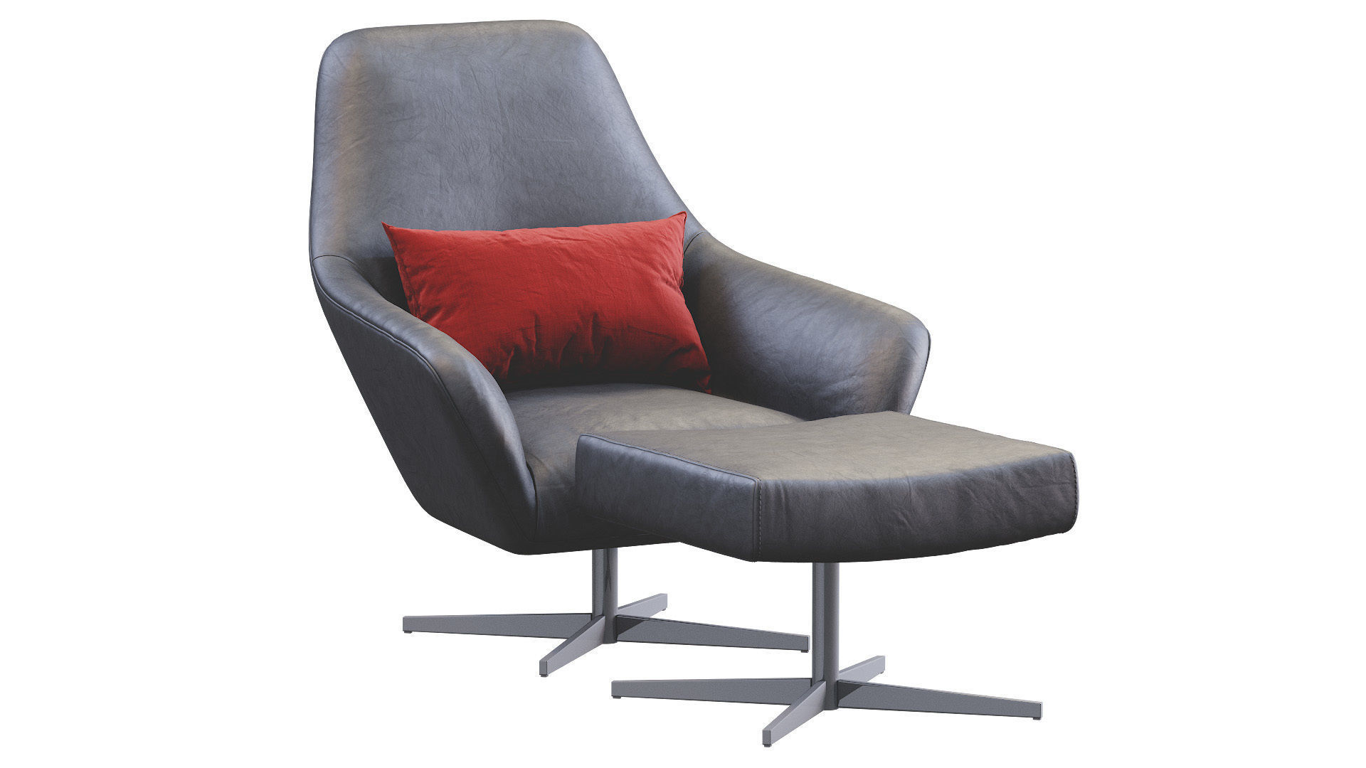 Armchair  Confort Leathet 3D model_10