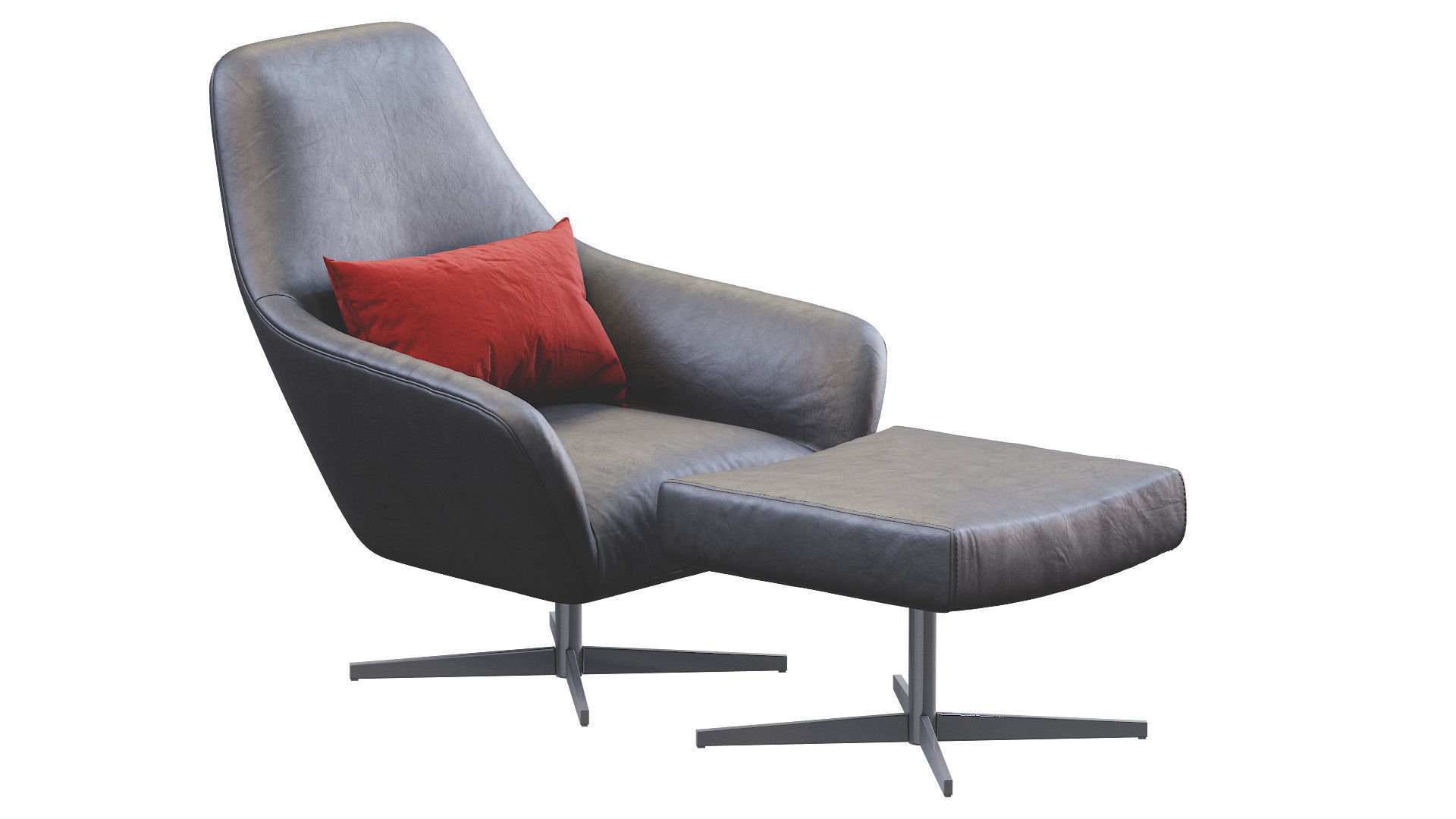 Armchair  Confort Leathet 3D model_2
