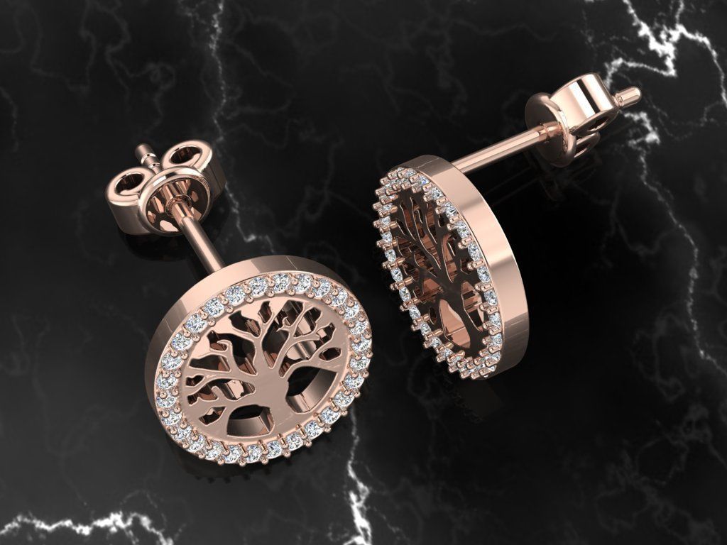 Jewelry Earring 3D print model_5